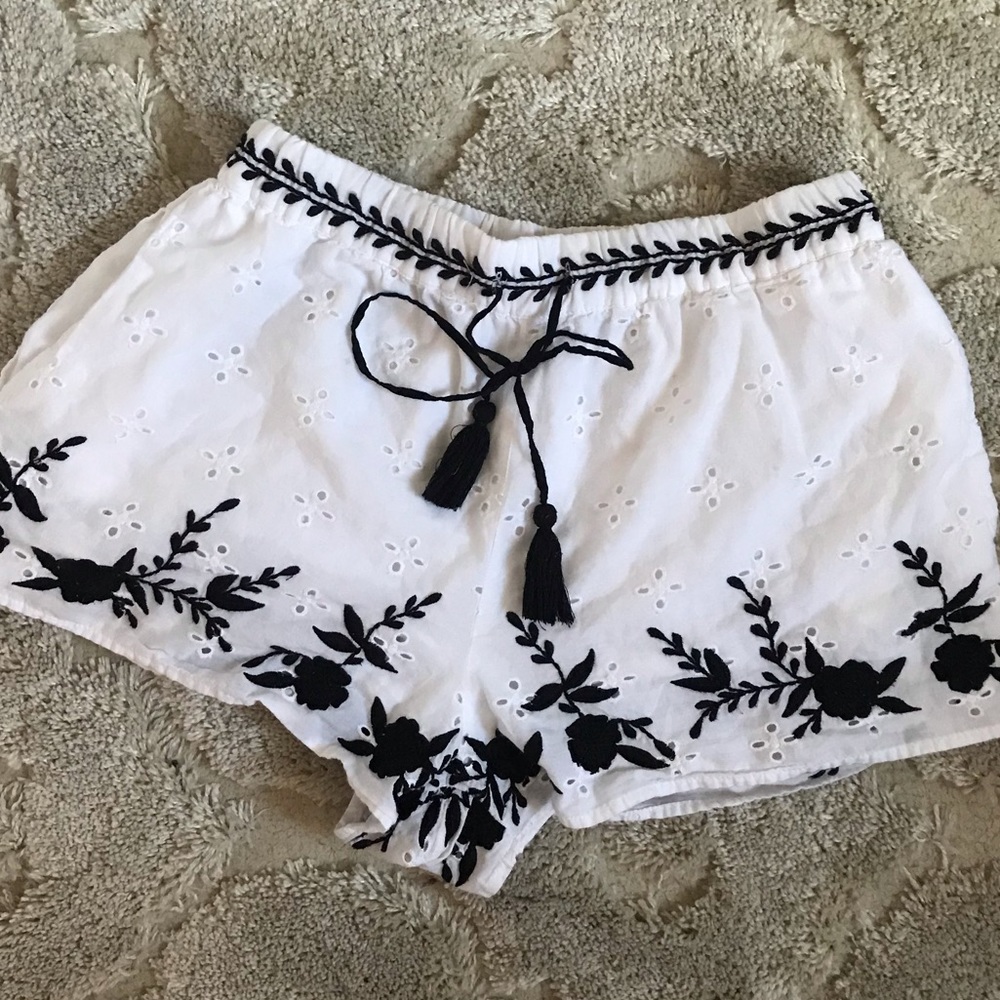 ZARA Embroidered Shorts